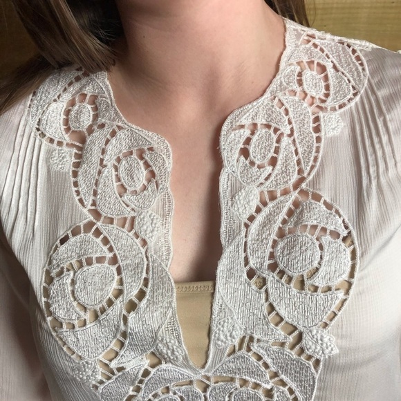 BCBG Maxazria, tie waisted blouse - Picture 7 of 11